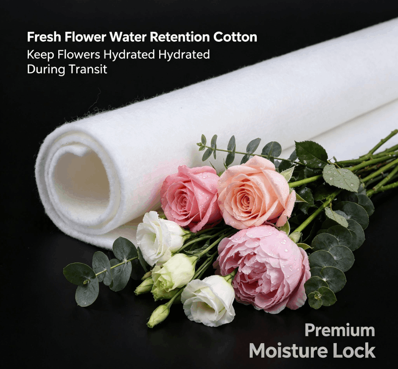 Why Is Absorbent Cotton Used for Flower Packaging? How Can It Improve Moisture Retention During Flower Transportation?