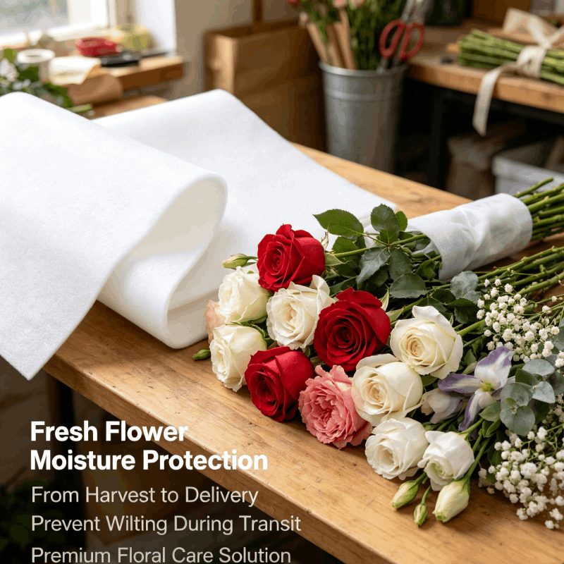 How Does Flower Water Retention Fleece Help Flower Shops Extend Freshness and Improve Customer Satisfaction?