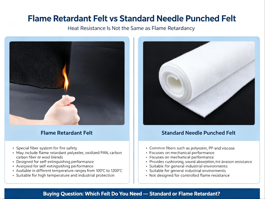 Why Does Flame Retardant Needle Punched Felt Self-Extinguish? Understanding UL94 Self-Extinguishing Performance