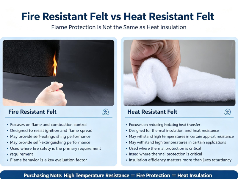 Fire Resistant Felt vs Heat Resistant Felt: Are They the Same? Why Do Many Engineering Projects Choose the Wrong Material?